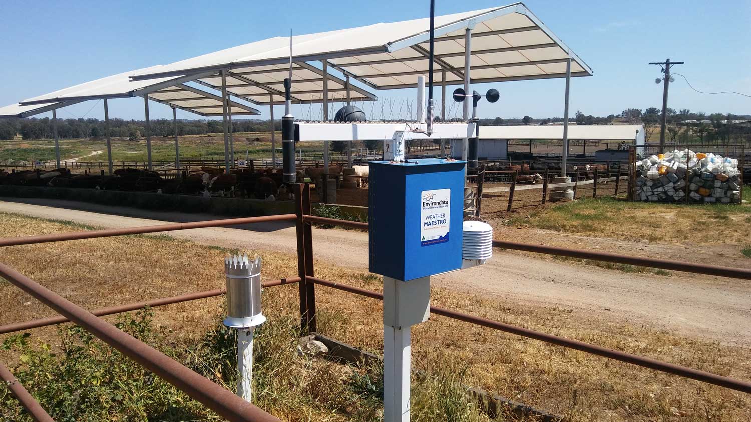 Feedlot Weather Station for Heat Stress Monitoring