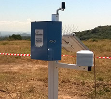 Landfill Weather Station Data Logger with Sensor Shelter and Cellular Modem