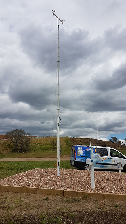 Weather Maestro Weather Station with 10 Metre Tilt Mast - Landfill Site