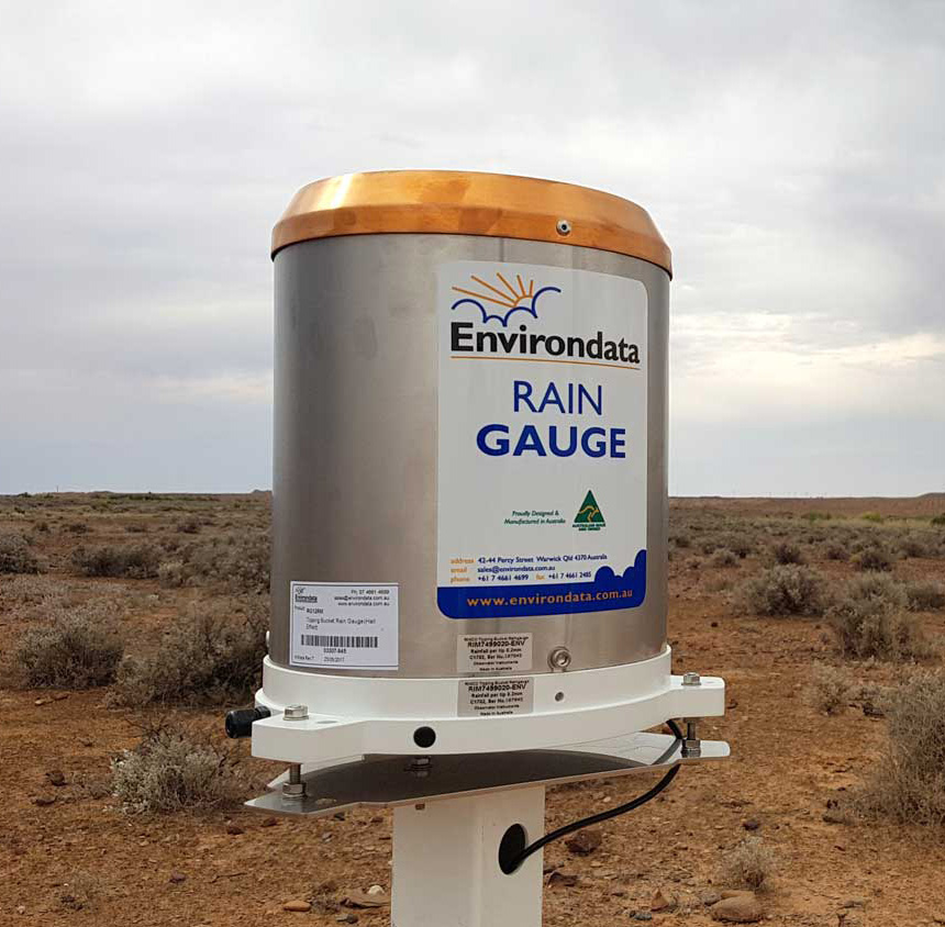 Environdata RG50 Tipping Bucket Rain Gauge in Central Australia
