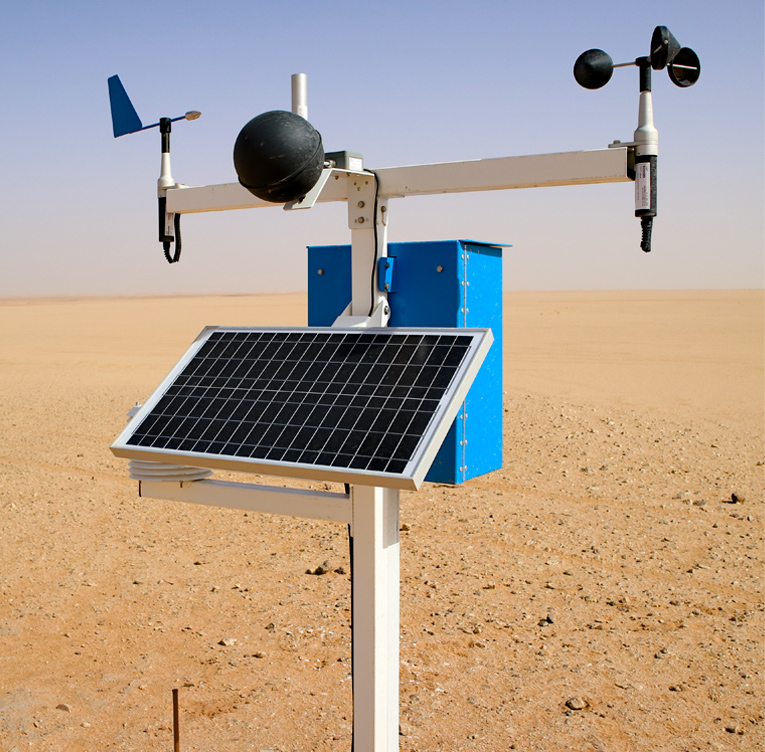Weather Maestro with Black Globe Sensor at a Mine Site in the Sahara Desert